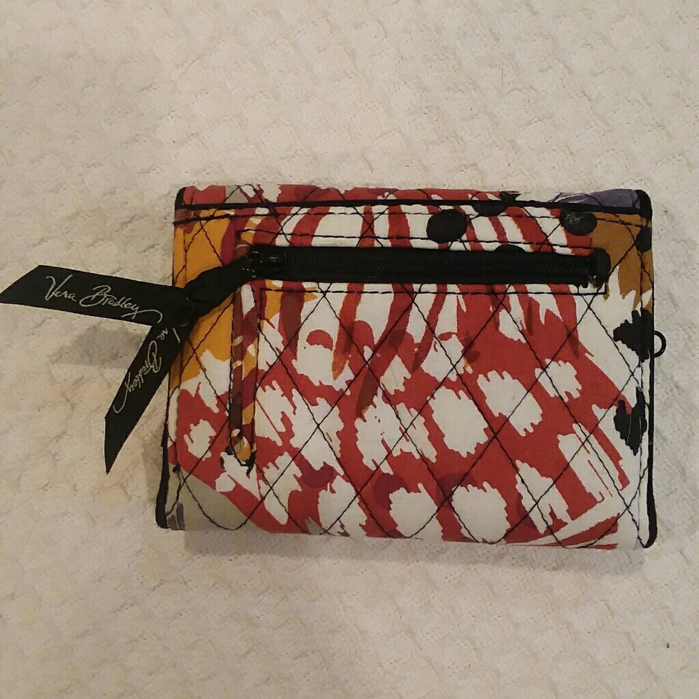 Vera Bradley Abstract Pattern Tri-fold Wallet - Picture 2 of 6
